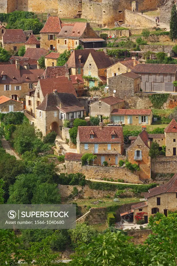 Castle, Castelnaud la Chapelle, Perigord, Dordogne valley, Perigord Noir, Aquitaine, France, Europe