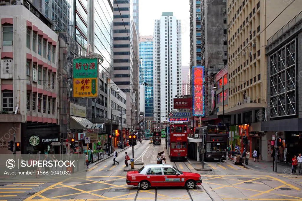 Streetscene, Hong Kong, China, Asia