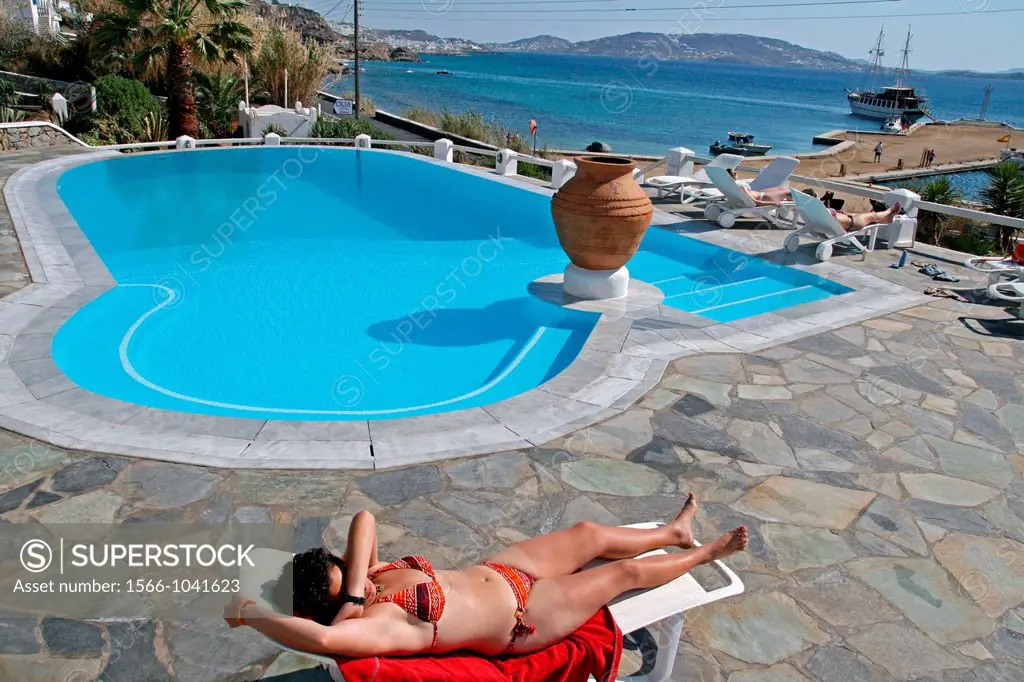 pool, Olia´s hotel, Mykonos, Greece