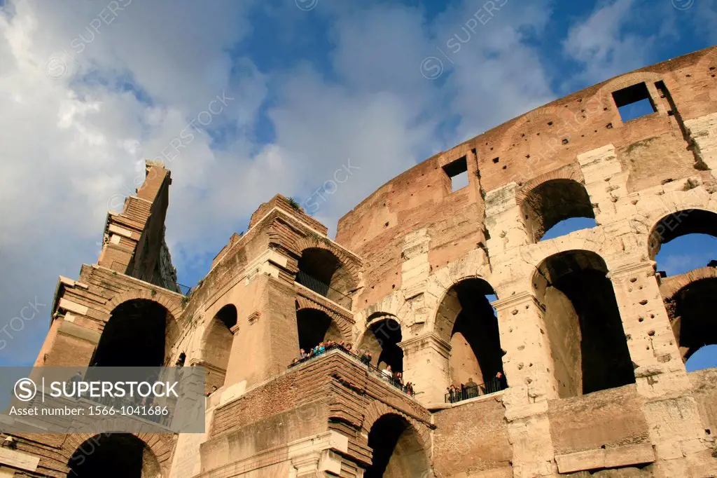 inside the colosseum amphitheatre, rome