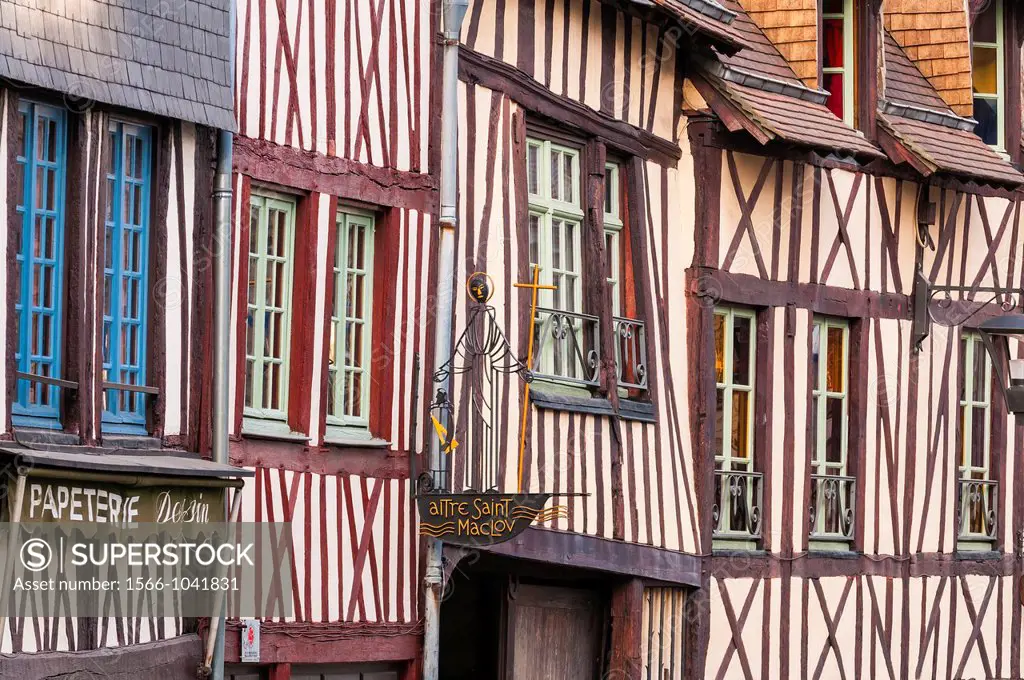 Rue Martainville, Rouen, France , Europe
