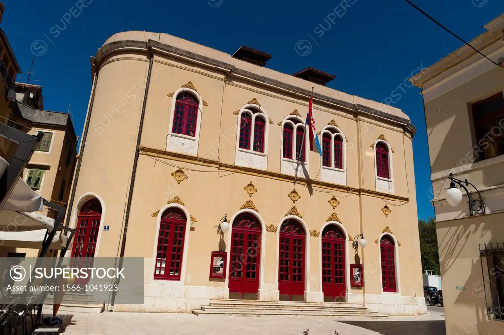 Theatre, Sibenik, Dalmatia region, Croatia, Europe.