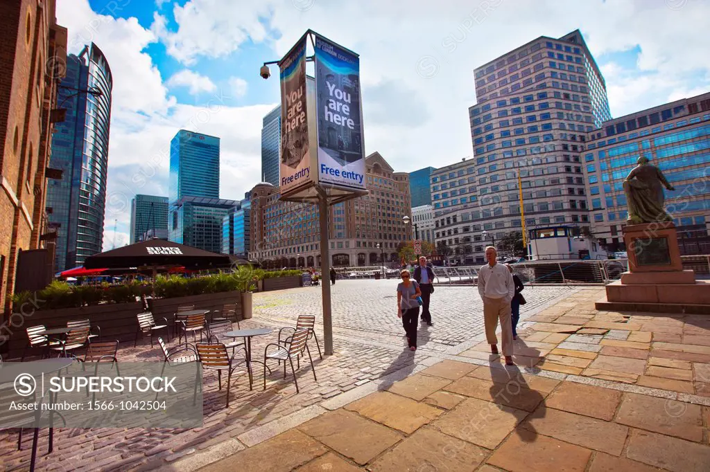 Canary Wharf, new financial and commercial area  London  England  United Kingdom  UK.