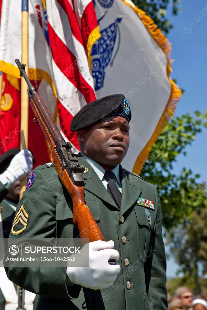 U S Army seargent-color guard