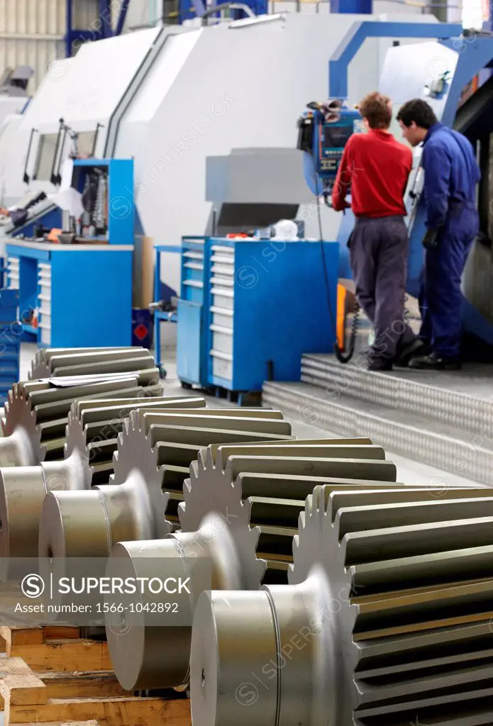 Production of steel gears, Cogwheel, Metallurgical Industry, Gipuzkoa, Basque Country, Spain,