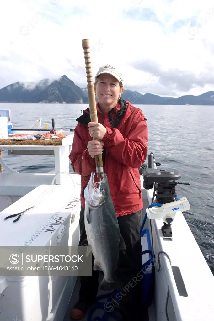 Salmon fishing, Sitka, Alaska, USA