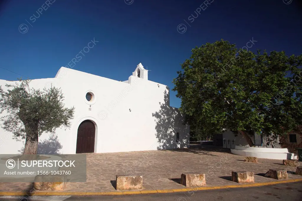 Santa Agnes de Corona Church at Ibiza, Balearic Islands, Spain