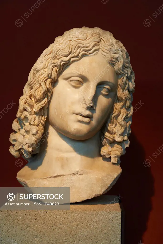 Greece, Macedonia, Thessaloniki, archeological museum, Alexander the Great head