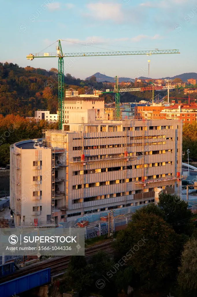 Building under construction, Donostia, San Sebastian, Gipuzkoa, Basque Country, Spain