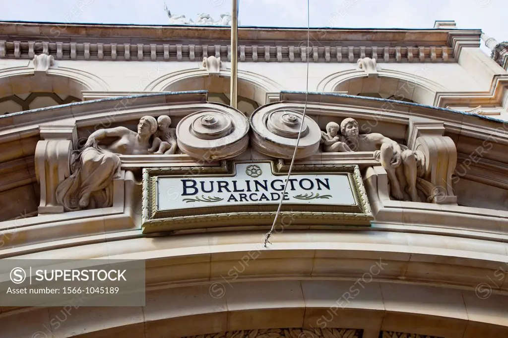 Burlington Arcade  Piccadilly street  London  England  United Kingdom  UK  Europe.