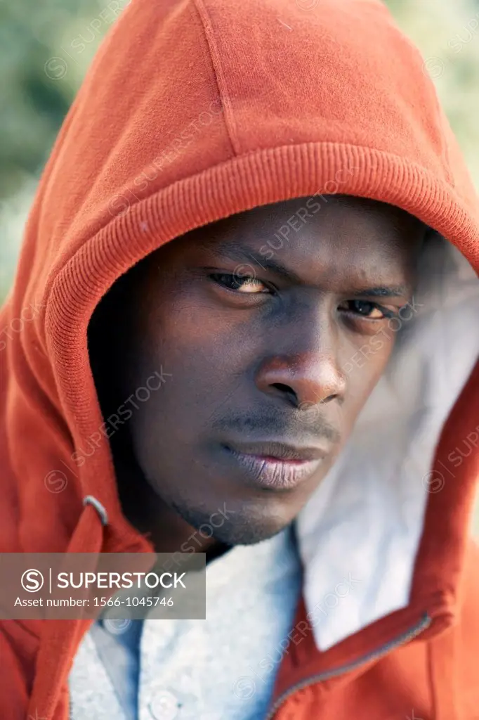 portrait of young black man