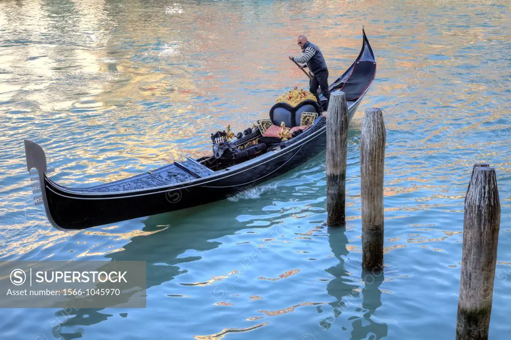 Gondola Ride, Grand Canal, Venice, Veneto, Italy