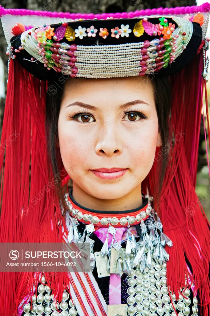 Lisu tribe girl, Doi Mae Salong, Chiang Rai Province, Thailand.