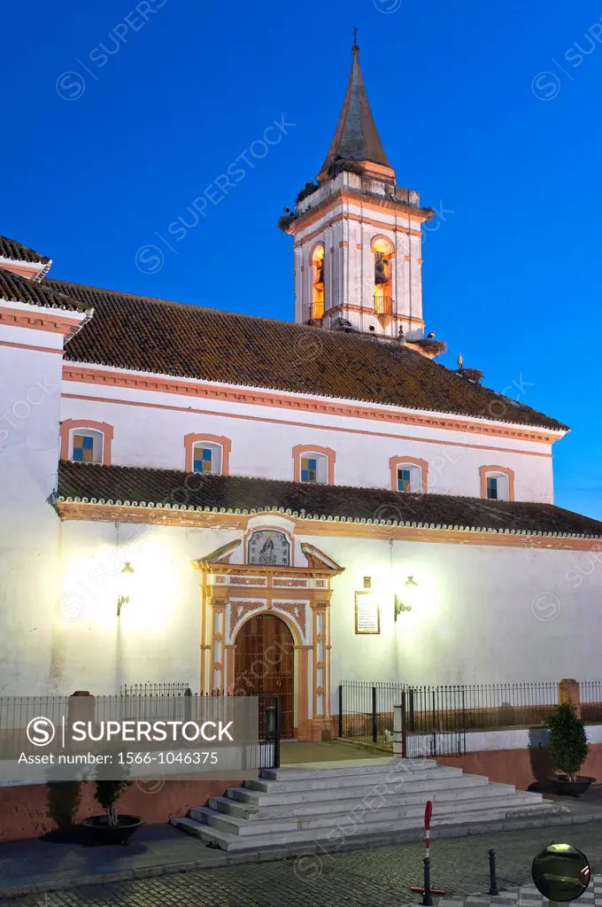 Church of Santiago Apostol, Gibraleon, Huelva-province, Spain,        
