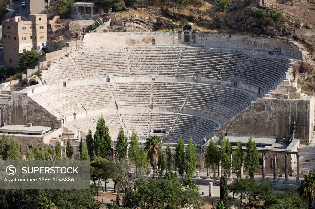 Roman Amphitheater Roman Forum Downtown Amman Jordan