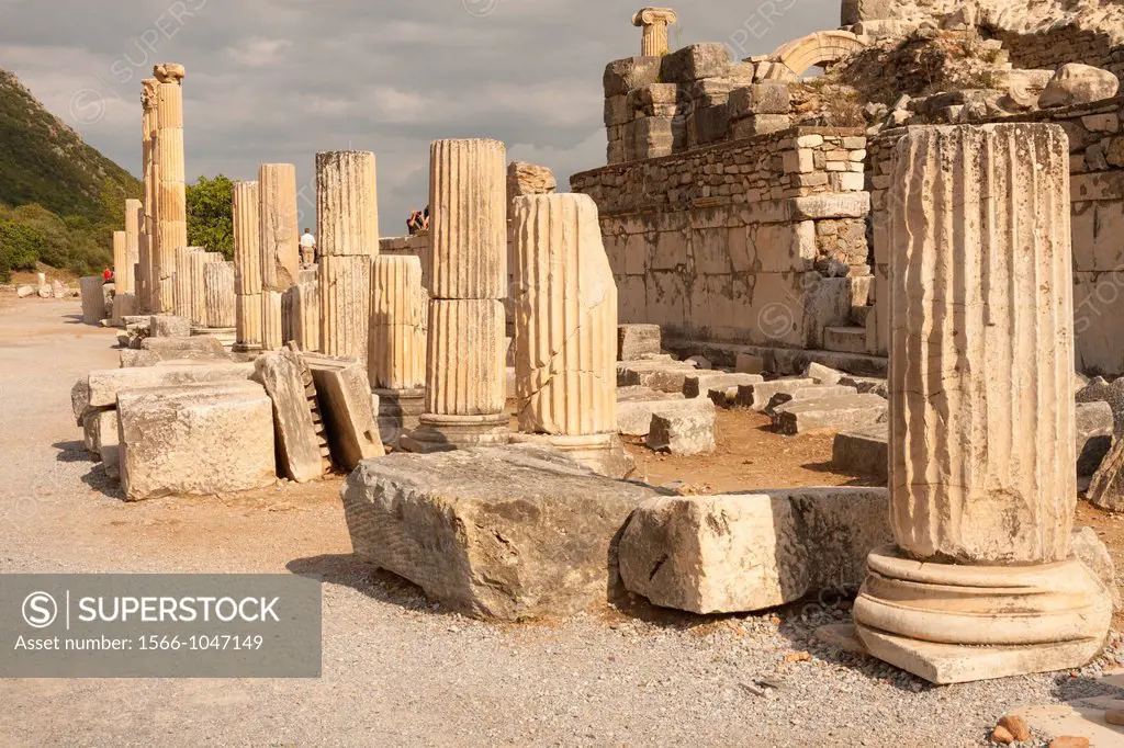 Columns of the basilica, Ephesus, Turkey