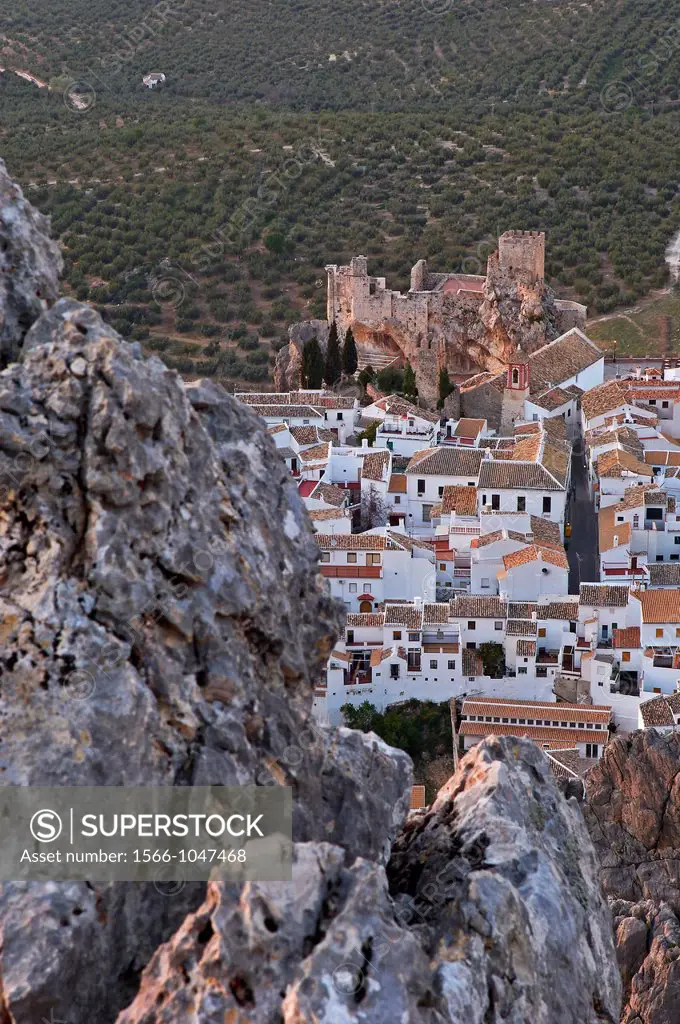 Castle, Zuheros, Sierra de la Subbetica, Cordoba, Andalusia, Spain