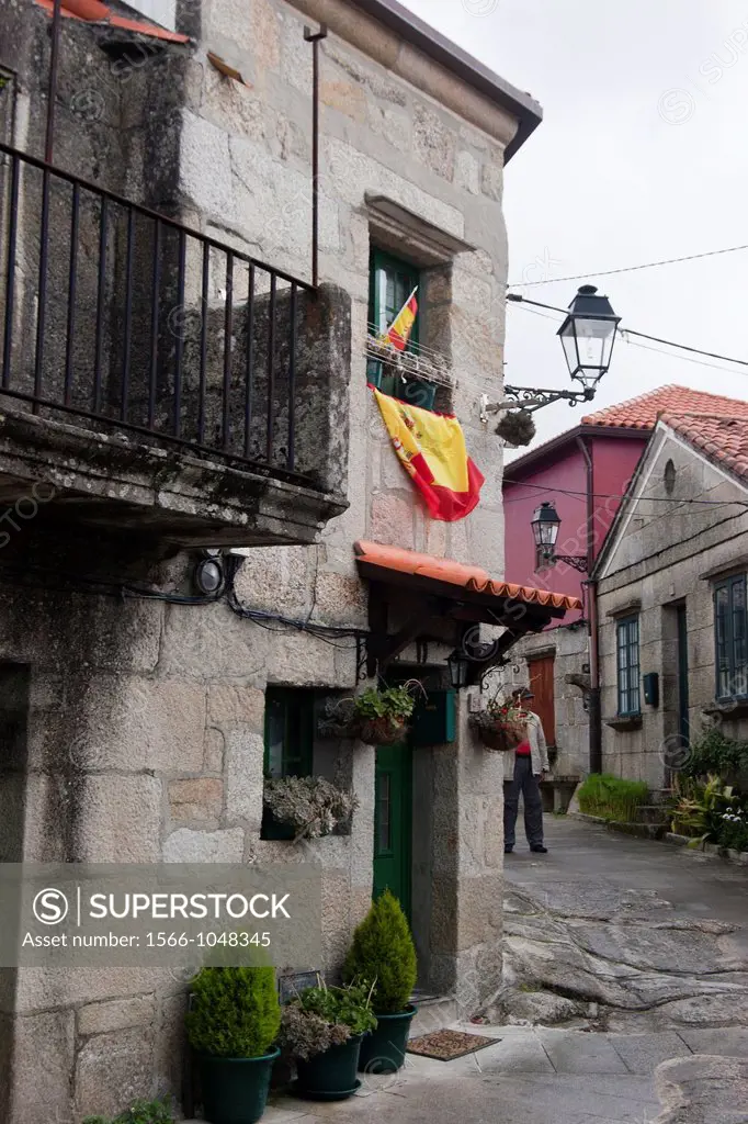 Combarro Street, Council Poio, Rias Bajas, Pontevedra, Galicia, Spain, Europe