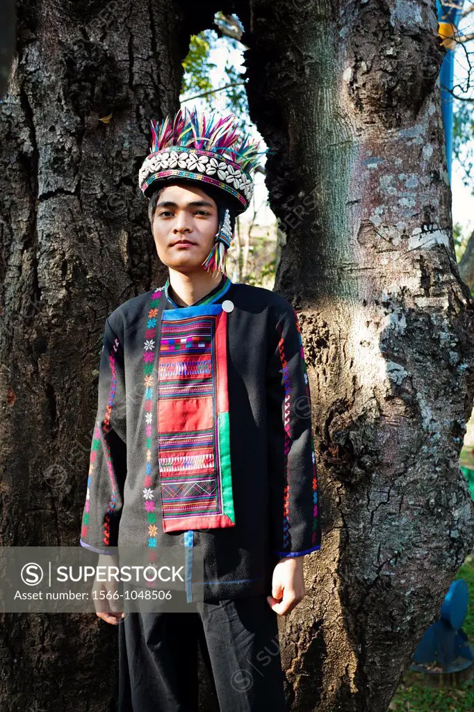 Akha tribe boy, Doi Mae Salong, Chiang Rai Province, Thailand.