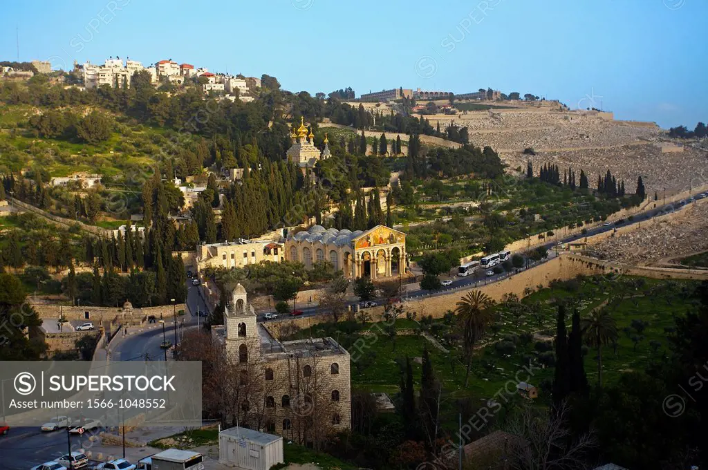 Church of all nations gethsemane, Mount of olives, Jerusalem, Israel.