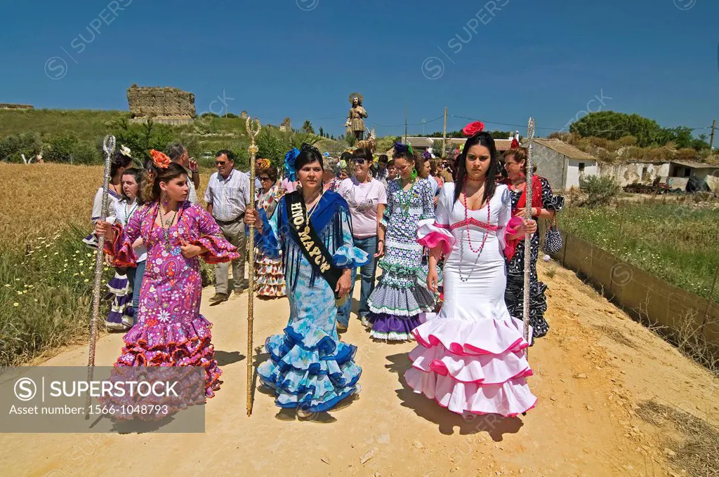 Pilgrimage of San Isidro Labrador, Escacena del Campo, Huelva-province, Spain,        