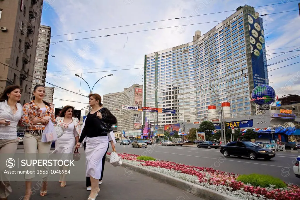 New Arbat street , Moscow, Russia.