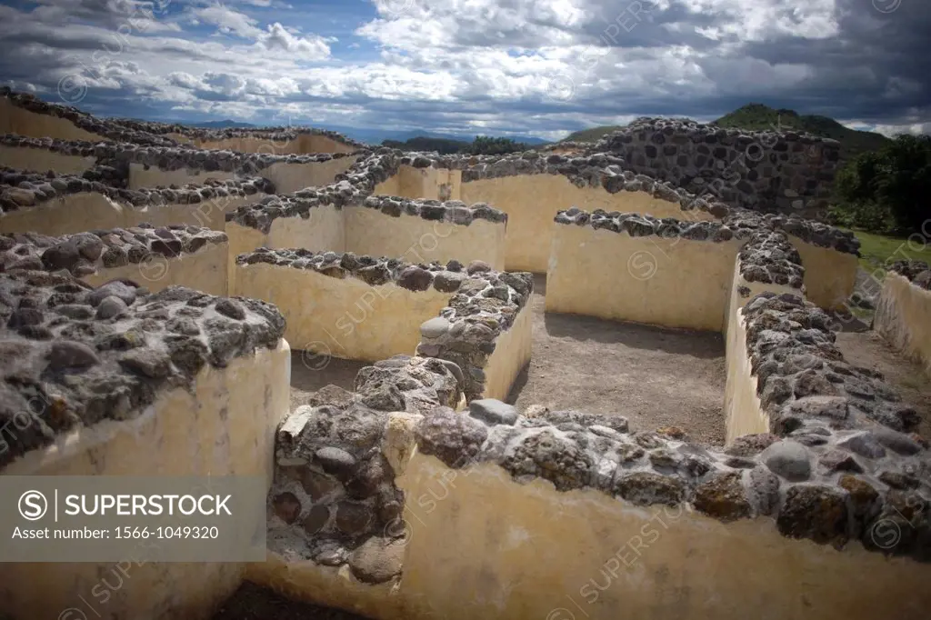 The Palace of the Six Patios of the Zapotec ruins of Yagul in Oaxaca, Mexico