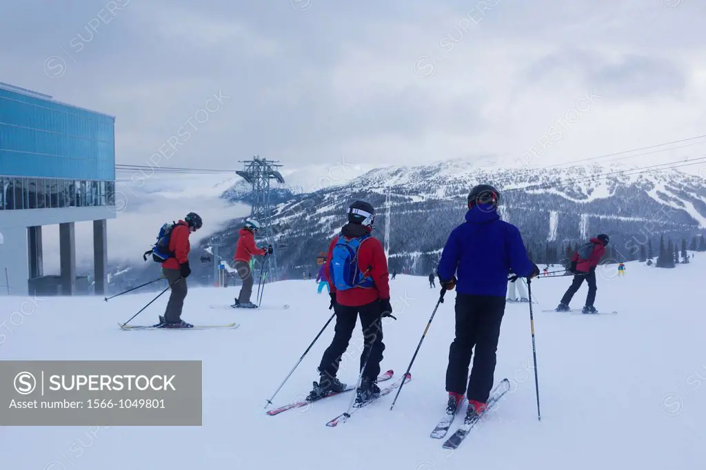 Canada, British Columbia, Whistler, Whistler Mountain, skiers, NR