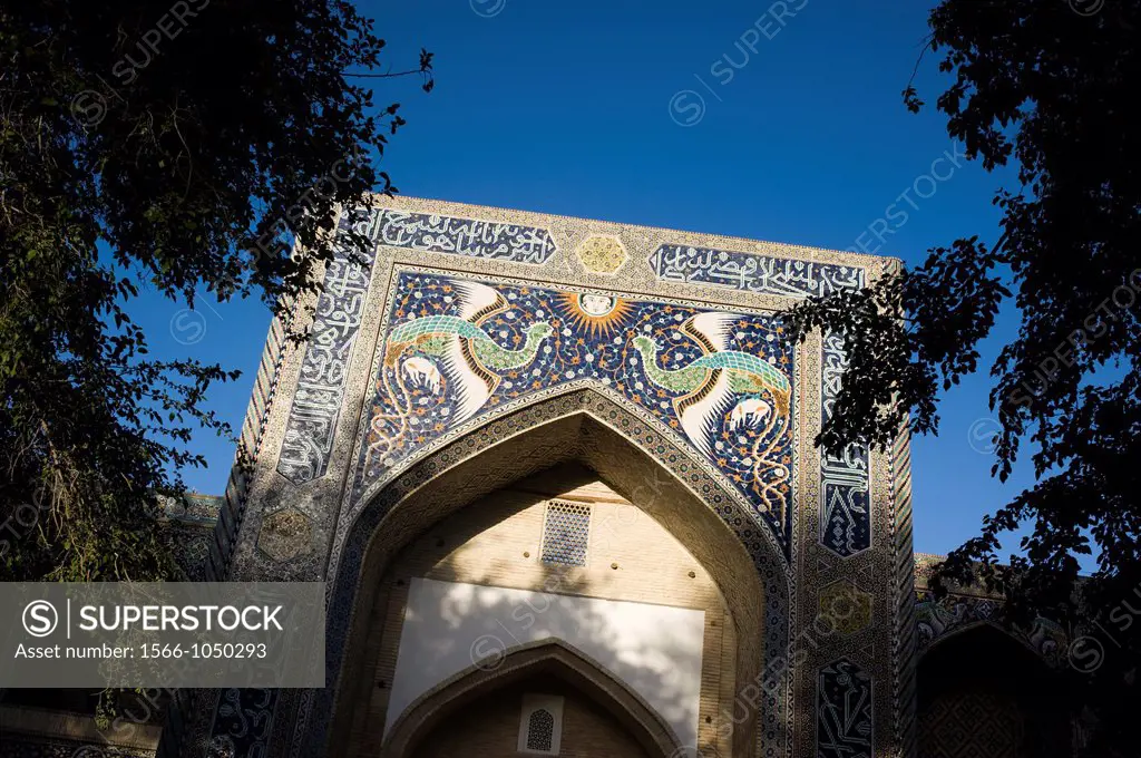 Madrasah Nodir Devon Begi in Bukhara, Uzbekistan