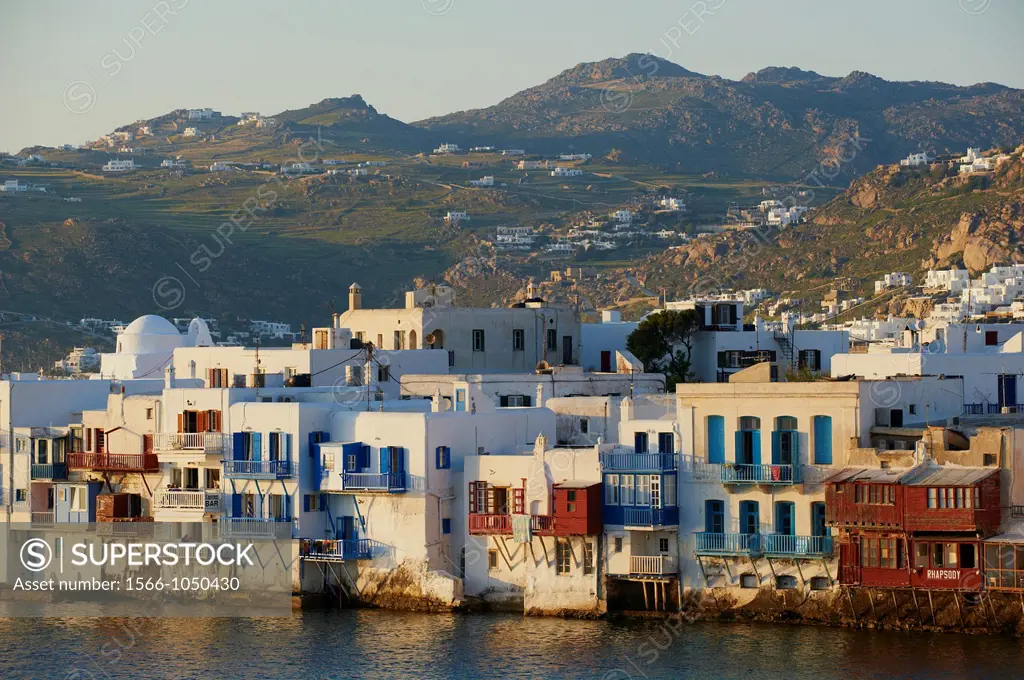 Greece, Cyclades, Mykonos island, Chora, Mykonos town, Little Venice