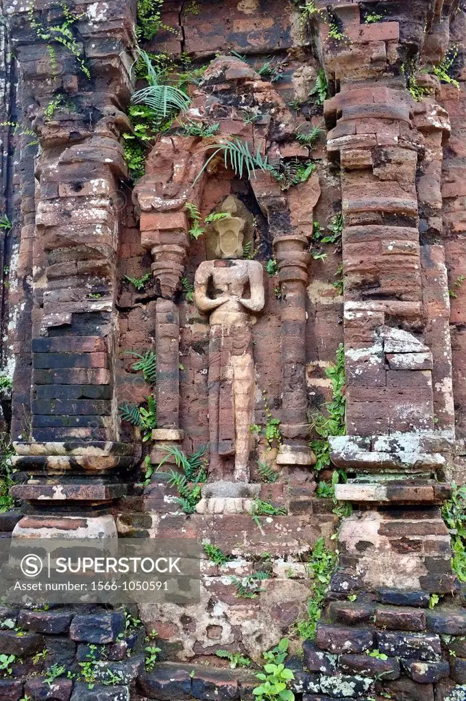 Hindu temple ruins, Cham civilization, My Son, Central Vietnam