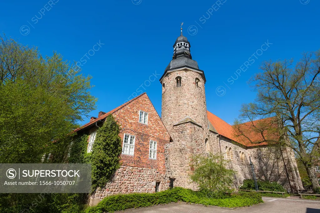 Building and church of St. Viti monastery in Zeven, Lower Saxony, Germany, Europe