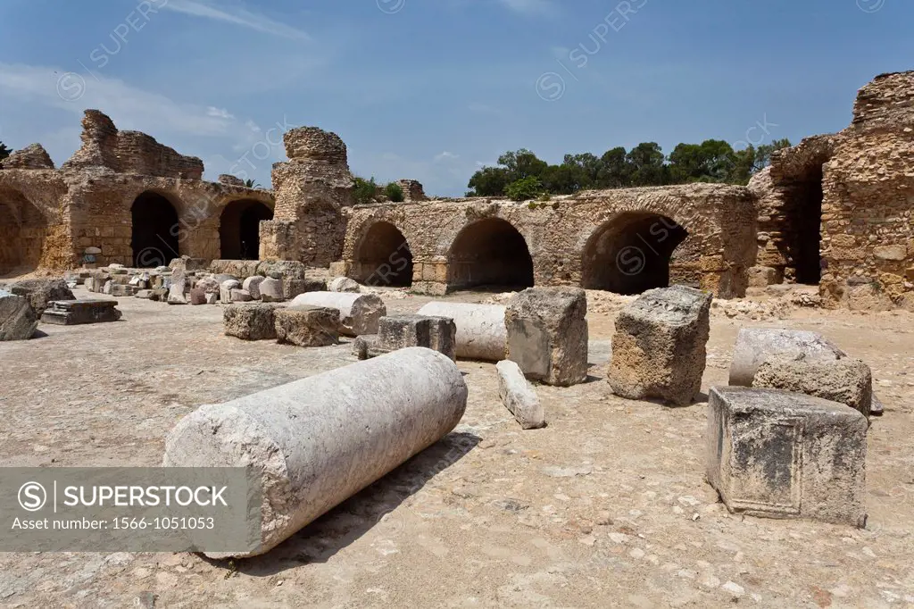 The ruins of Carthage near Tunis, Tunisia.