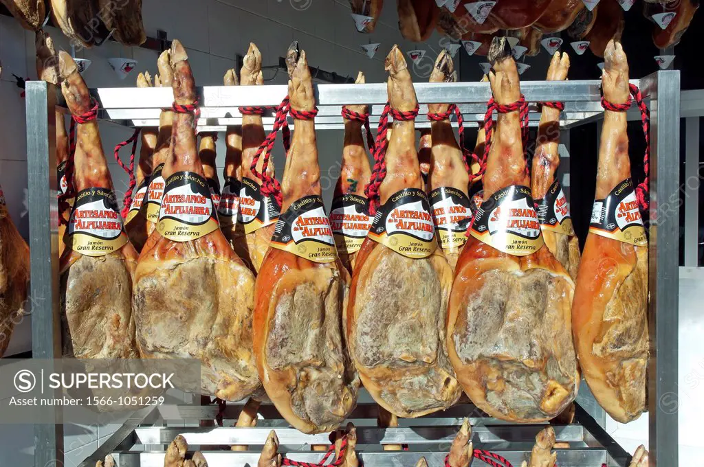 Hams of the Alpujarras, Trevelez, Granada-provincia, Spain