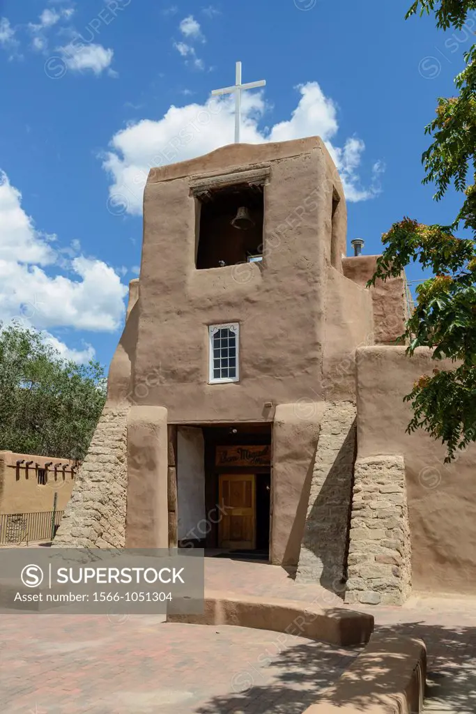 San Miguel Mission Church, Santa Fe, New Mexico, USA
