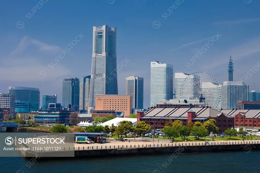 Japan , Yokohama City,Yokohama skyline, Landmark Bldg