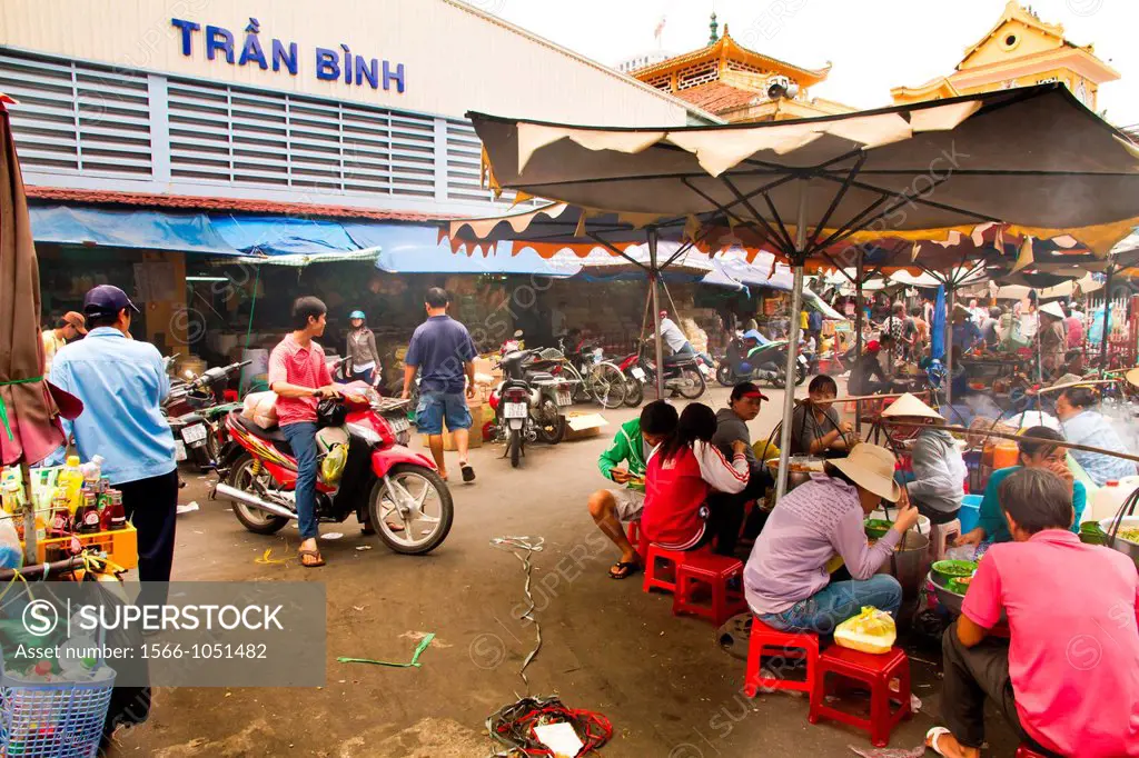The always busy Binh Tay Market in Ho Chi Minh City, Vietnam