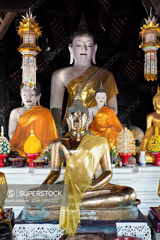 Buddha, Temple, Chiang Mai, Thailand.