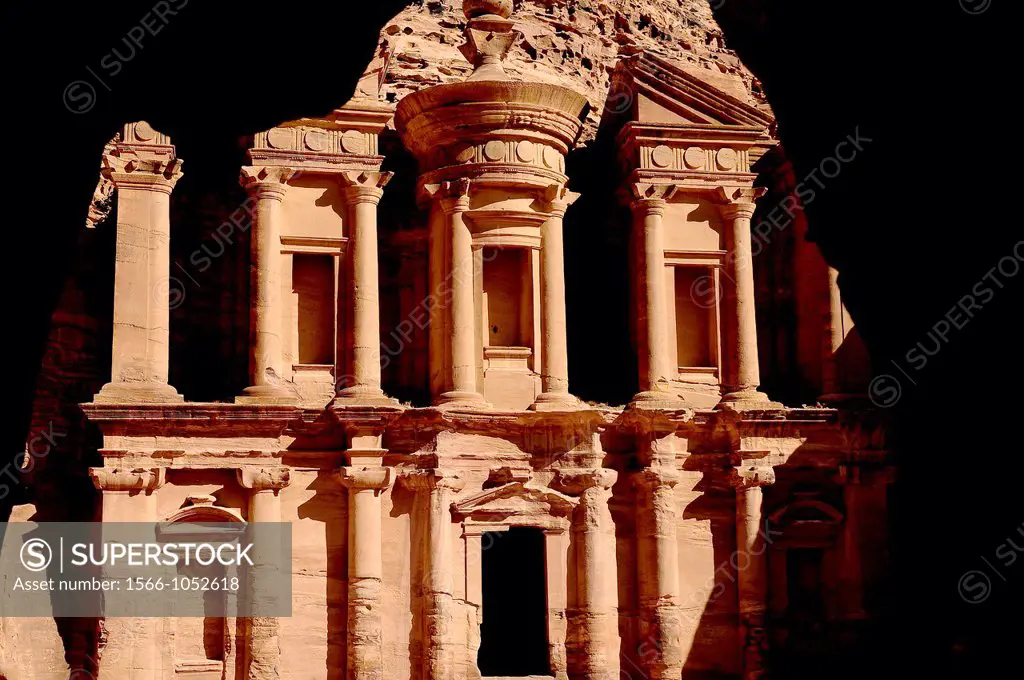 Al Deir Ad-Deir, the Monastery, Archaeological site, UNESCO World Heritage Site, Petra, Jordan, Middle East.