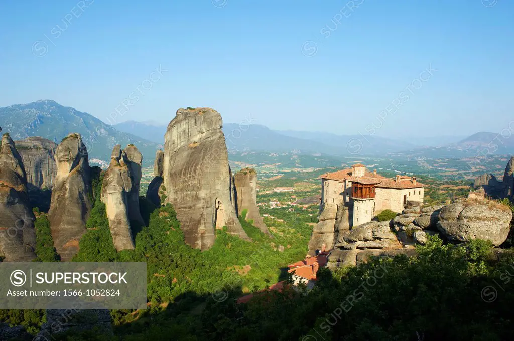 Greece, Thessaly, Meteora, Unesco World Hertitage, Roussanou Monastery