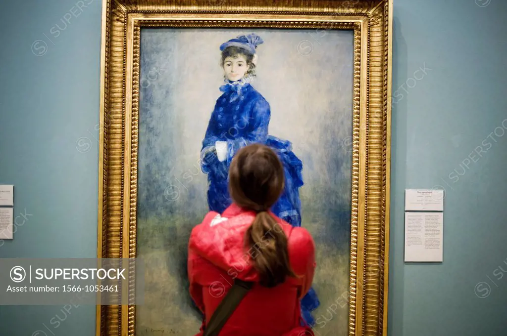 ´La Parisienne´ by Pierre-Auguste Renoir in the National Museum, Cardiff, Wales, UK