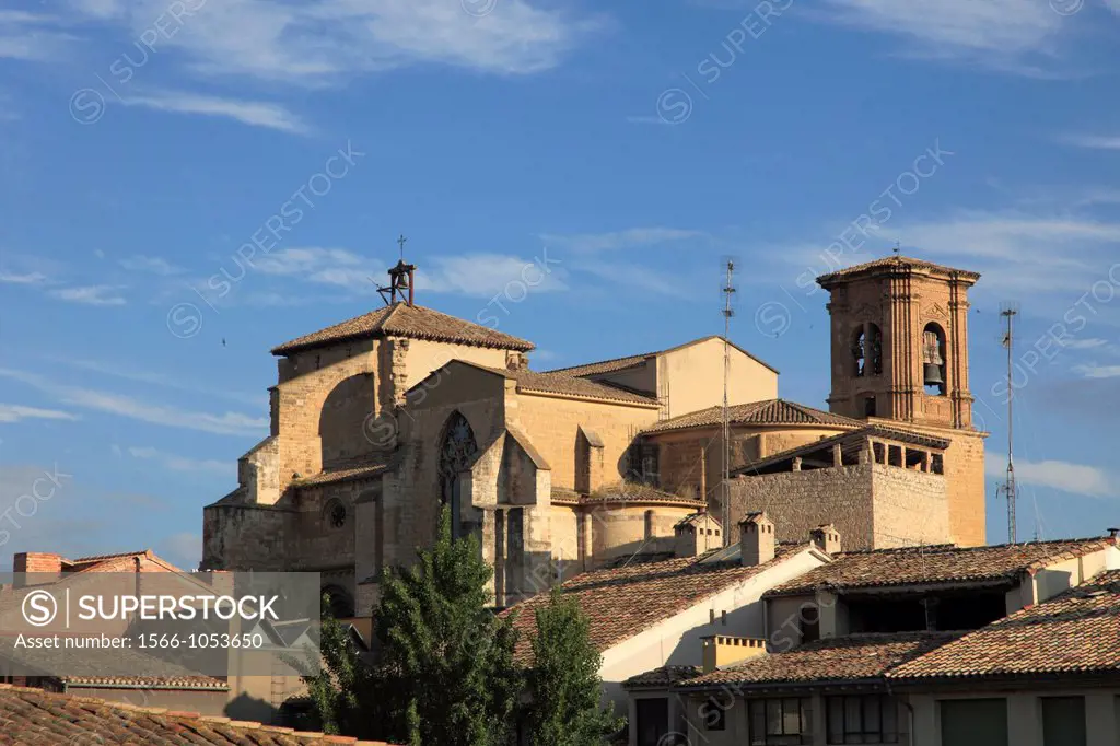 Spain, Navarre, Estella, Iglesia de San Miguel, church,