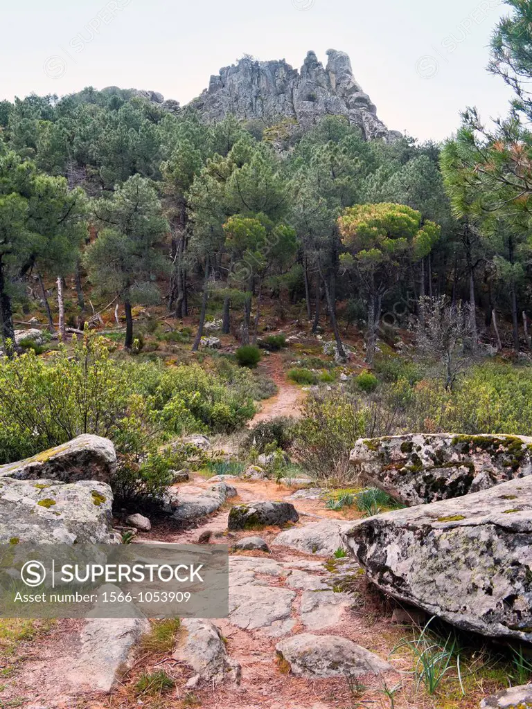 The Muñana cliff  Cadalso de los Vidrios  Madrid  Spain