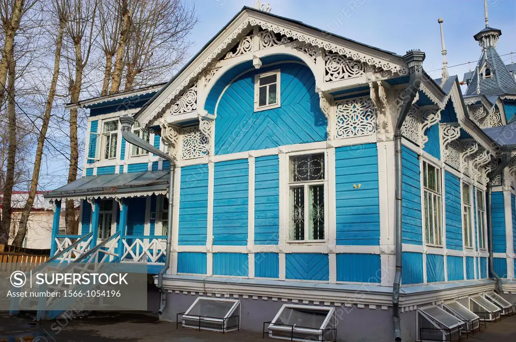 Russia, Tomsk Federation, Tomsk, wooden architecture, the Russo German house on Krasnoarmeiskaia avenue