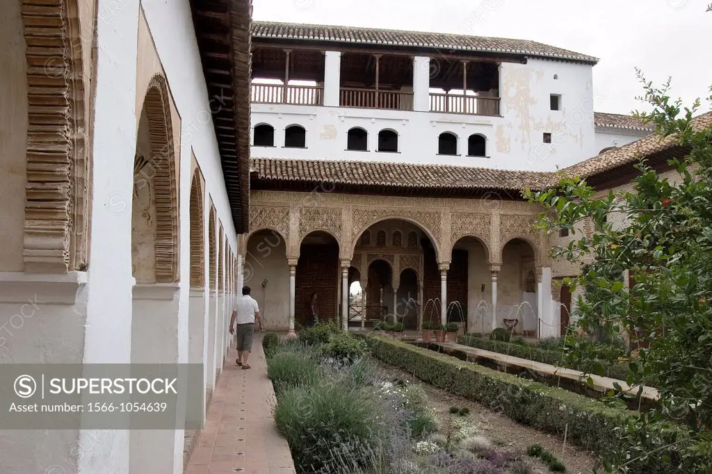 Generalife Gardens, Alhambra, Granada, Andalusia, Spain, Europe