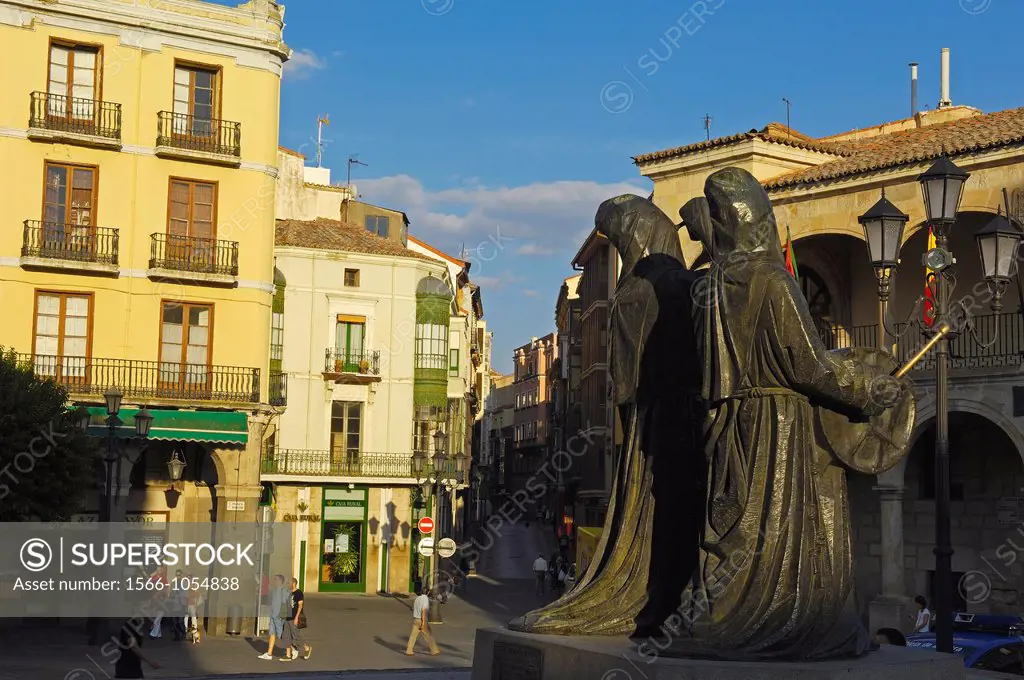 ´Merlú´ monument, Main Square, Zamora, Castilla-Leon, Spain