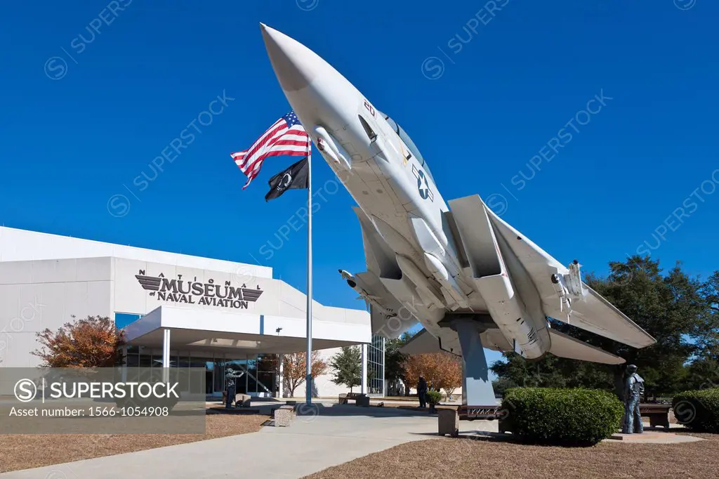 F-14A Tomcat fighter jet in front of the National Museum of Naval Aviation in Pensacola, FL
