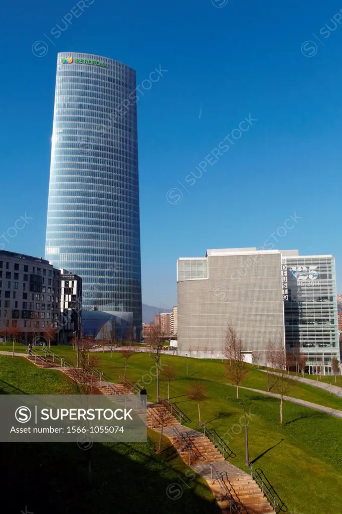 Iberdrola Tower, Abandoibarra, Bilbao, Bizkaia, Basque Country, Spain
