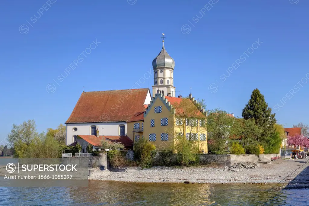 Wasserburg, Church of St  George, Bavaria, Germany