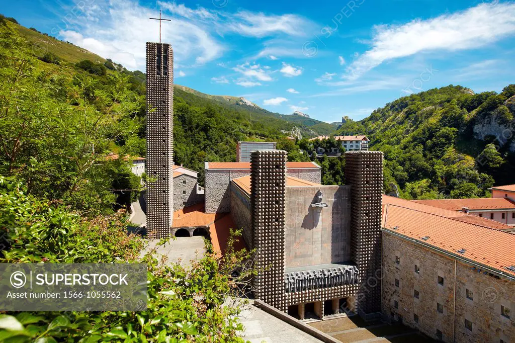 Basilica of Our Lady of Arantzazu, Oñati, Gipuzkoa, Basque Country, Spain